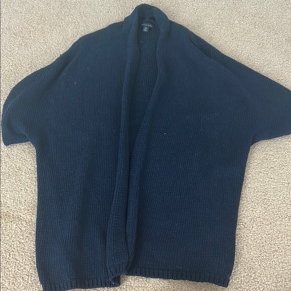 Navy blue lands end cardigan